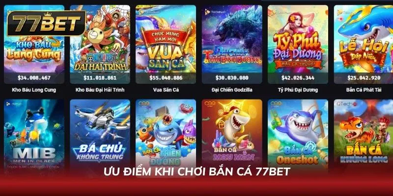 Khám Phá Bắn Cá 77BET - Sảnh Game Đổi Thưởng Cực Hot 2026 Những đặc quyền giúp bắn cá 77BET thu hút hàng triệu người tham gia