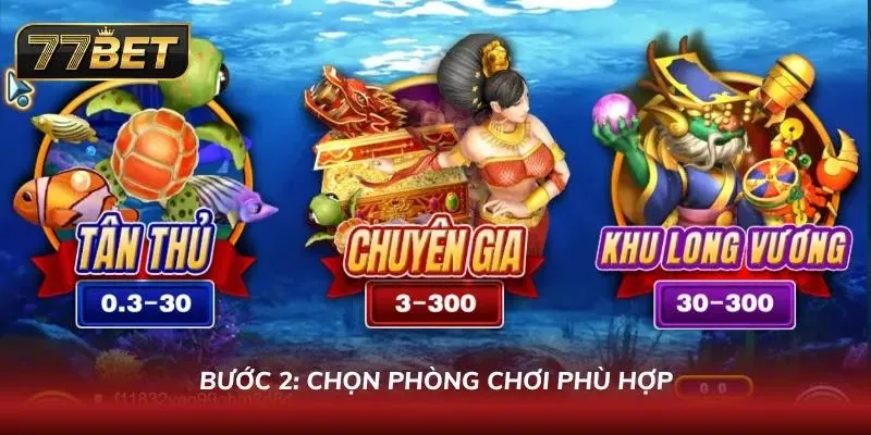 Cách chơi Bắn Cá Long Vương 77BET - Cẩm Nang & Mẹo Thắng Lớn Danh sách phòng cược