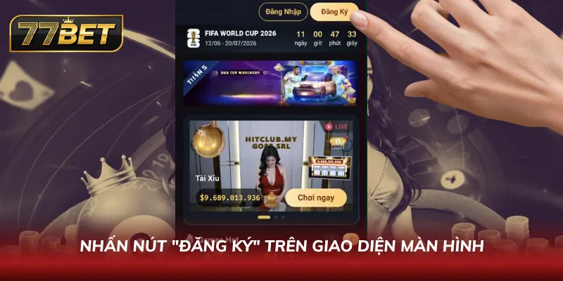 Nhấn nút 