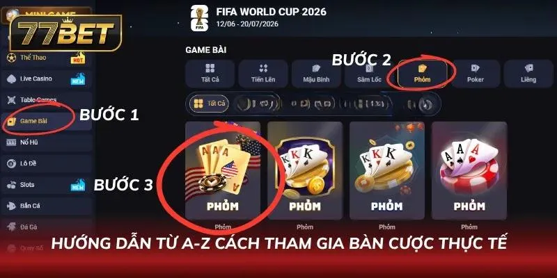 Quy trình đăng ký và tham gia chơi Phỏm tại nhà cái vô cùng đơn giản