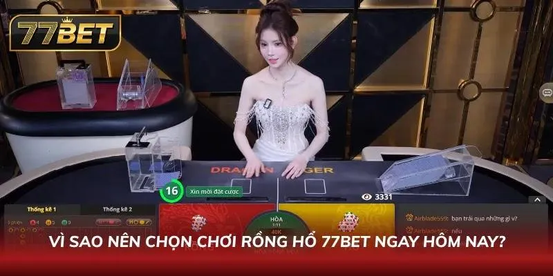 Cách Chơi Rồng Hổ 77BET - Hướng Dẫn Chi Tiết & Mẹo Thắng Lớn 2026 Giao diện livestream HD đẳng cấp của Rồng Hổ 77BET