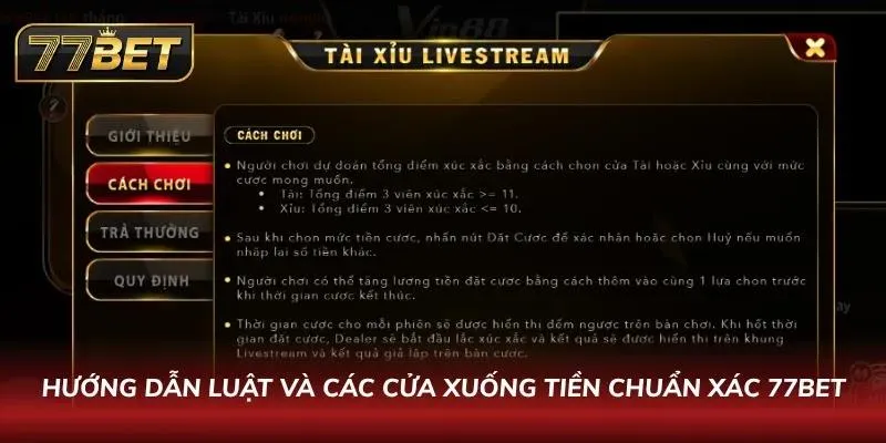Luật chơi chi tiết mà anh em cược thủ cần nắm rõ